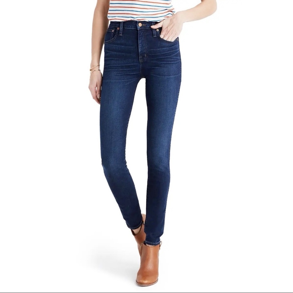 Madewell High Riser Skinny dark wash Jeans
